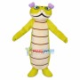 Conspicuous Bright Yellow Stick Insect Mascot Costume