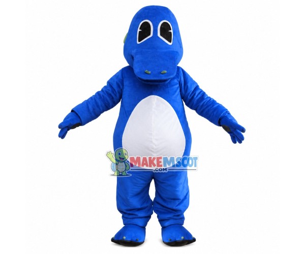 Cute Cartoon Blue Dragon Mascot Costume Cute Cartoon Blue Dragon Mascot Costume