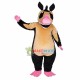 Forest Badger With Pink Limbs Mascot Costume Forest Badger With Pink Limbs Mascot Costume