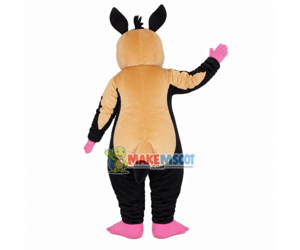Forest Badger With Pink Limbs Mascot Costume Forest Badger With Pink Limbs Mascot Costume