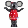 Koala Wearing Polka Dot Dress Mascot Costume