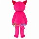 Long-bearded Rose Pink Leopard Mascot Costume Long-bearded Rose Pink Leopard Mascot Costume
