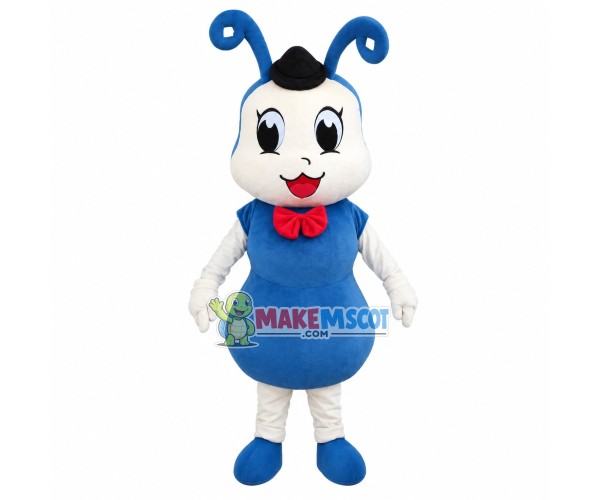 Dark Blue Soft Cartoon Ant Mascot Costume Dark Blue Soft Cartoon Ant Mascot Costume