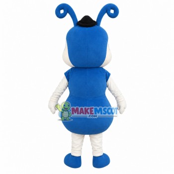 Dark Blue Soft Cartoon Ant Mascot Costume Dark Blue Soft Cartoon Ant Mascot Costume