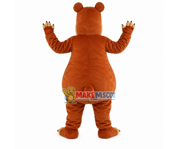 Soft Lightweight Brown Bear Mascot Costume Soft Lightweight Brown Bear Mascot Costume