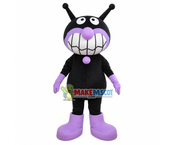 Black Big Mouth Alien Monster Mascot Costume