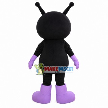 Black Big Mouth Alien Monster Mascot Costume Black Big Mouth Alien Monster Mascot Costume