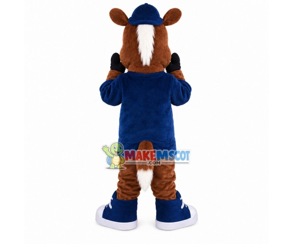 Playing Horse With Sports Suit Mascot Costume Playing Horse With Sports Suit Mascot Costume