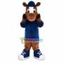 Playing Horse With Sports Suit Mascot Costume