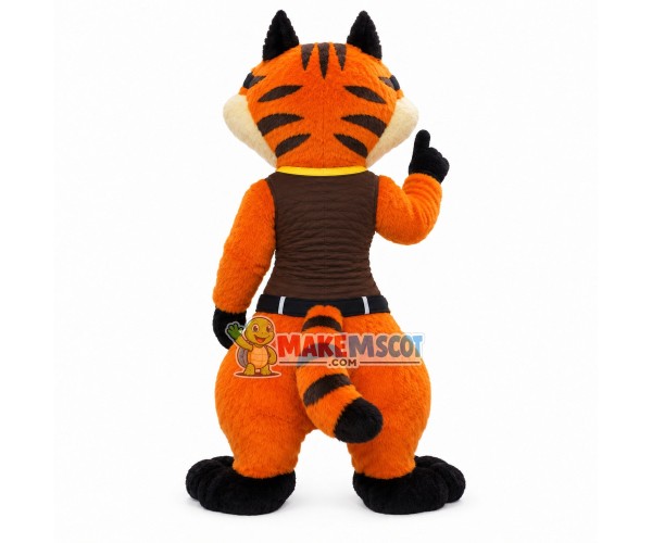 Capable Commando Tiger Mascot Costume Capable Commando Tiger Mascot Costume
