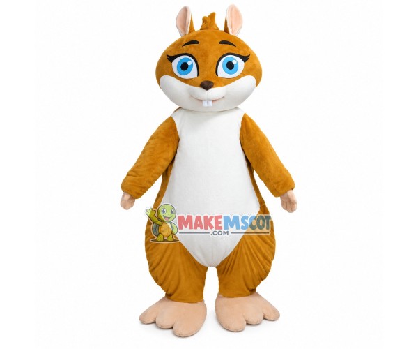Simple-minded Little Squirrel Mascot Costume Simple-minded Little Squirrel Mascot Costume