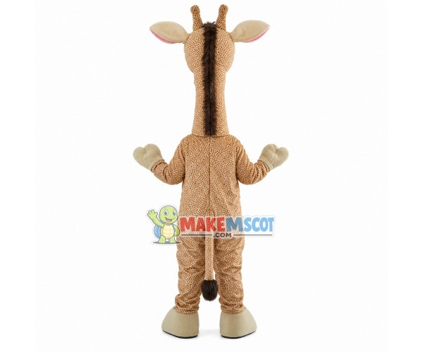Surprised The Adult Giraffe Mascot Costume Surprised The Adult Giraffe Mascot Costume