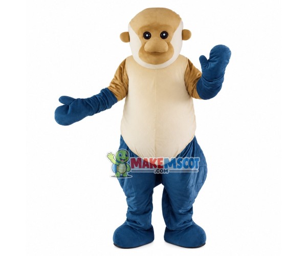 Calm The Elder Monkey Mascot Costume Calm The Elder Monkey Mascot Costume