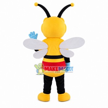 Adult Cartoon Red-nosed Bee Mascot Costume Adult Cartoon Red-nosed Bee Mascot Costume
