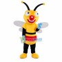 Adult Cartoon Red-nosed Bee Mascot Costume