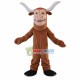 Pleased Buffalo With Power Horns Mascot Costume Pleased Buffalo With Power Horns Mascot Costume