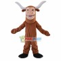 Pleased Buffalo With Power Horns Mascot Costume