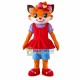 Pretty Girl Fox Wearing Vest Dress Mascot Costume Pretty Girl Fox Wearing Vest Dress Mascot Costume