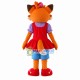 Pretty Girl Fox Wearing Vest Dress Mascot Costume Pretty Girl Fox Wearing Vest Dress Mascot Costume
