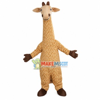 Giraffe Stretching Limbs Mascot Costume Giraffe Stretching Limbs Mascot Costume