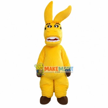 Disdainful Yellow Star Horse Mascot Costume Disdainful Yellow Star Horse Mascot Costume