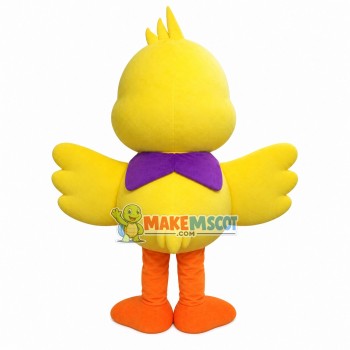 Yellow Duck With Thick Lips Mascot Costume