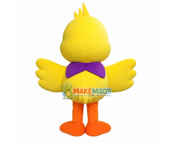 Yellow Duck With Thick Lips Mascot Costume