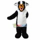 Roaring Furry Black & White Bear Mascot Costume Roaring Furry Black & White Bear Mascot Costume