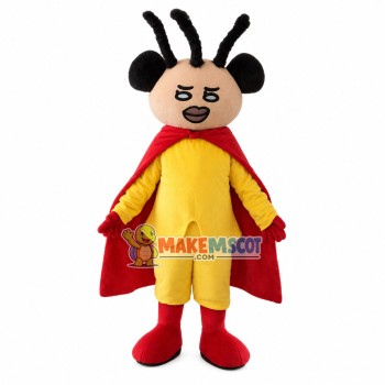 Funny Doll With Three Upturned Braids Mascot Costume Funny Doll With Three Upturned Braids Mascot Costume