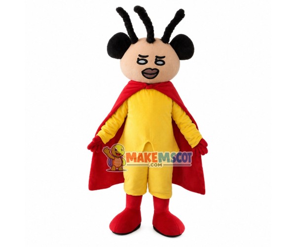 Funny Doll With Three Upturned Braids Mascot Costume Funny Doll With Three Upturned Braids Mascot Costume
