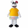 Jolly Huge White Groundhog Mascot Costume