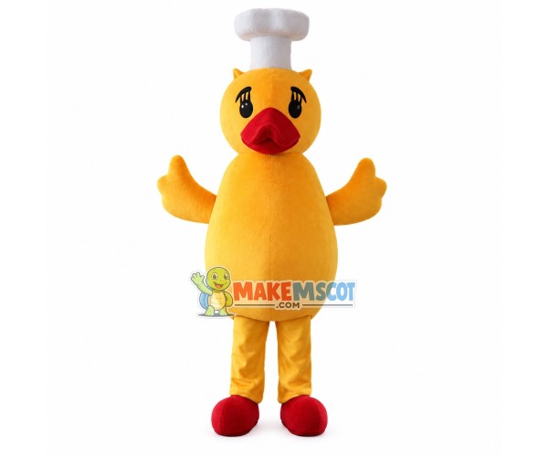 The Slim Chef Yellow Duck Mascot Costume The Slim Chef Yellow Duck Mascot Costume