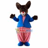 The Cosy Kangaroo In Striped Outfit Mascot Costume