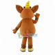 One-horned Little Brown Dragon Mascot Costume One-horned Little Brown Dragon Mascot Costume