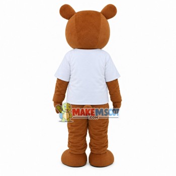 Smile Face Casual Bear Mascot Costume Smile Face Casual Bear Mascot Costume
