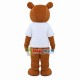 Smile Face Casual Bear Mascot Costume