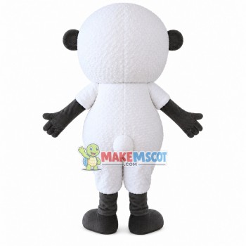 Light Soft White Baby Monkey Mascot Costume Light Soft White Baby Monkey Mascot Costume