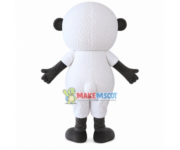 Light Soft White Baby Monkey Mascot Costume Light Soft White Baby Monkey Mascot Costume