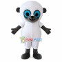 Light Soft White Baby Monkey Mascot Costume