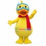 Seasoned Duck Wearing Diving Goggles Mascot Costume