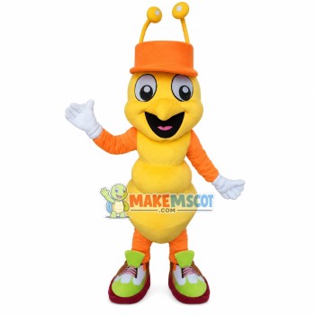 Positive The Yellow Ant Mascot Costume Positive The Yellow Ant Mascot Costume