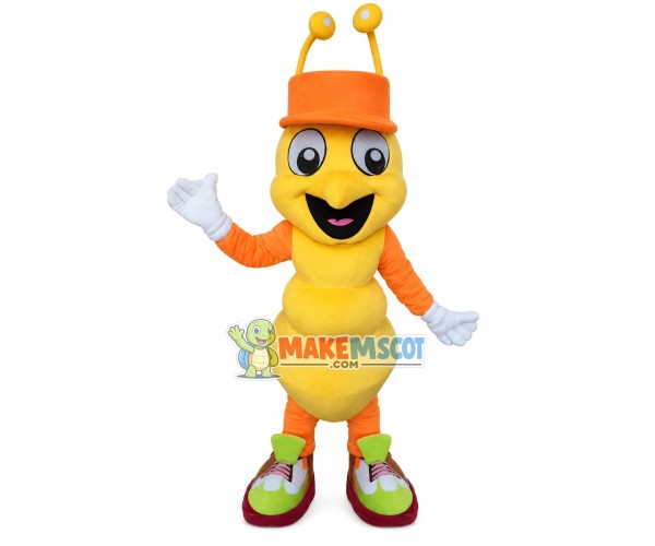 Positive The Yellow Ant Mascot Costume Positive The Yellow Ant Mascot Costume