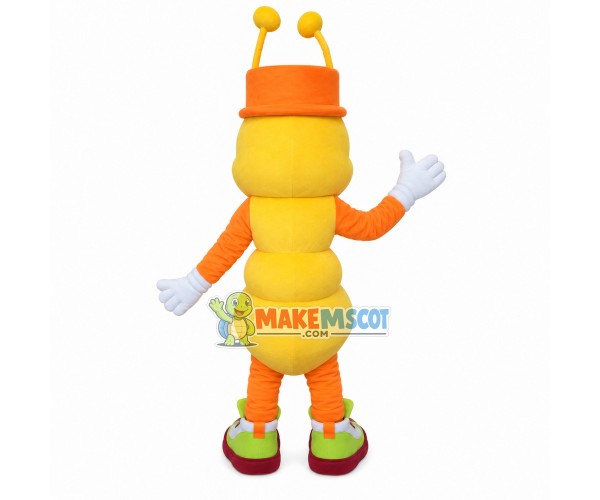 Positive The Yellow Ant Mascot Costume Positive The Yellow Ant Mascot Costume