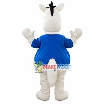 White Horse Principal of High School Mascot Costume White Horse Principal of High School Mascot Costume