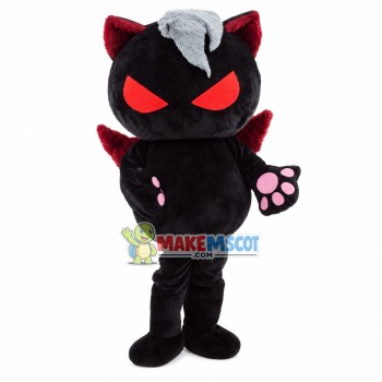Evil Cartoon Black Cat Mascot Costume Evil Cartoon Black Cat Mascot Costume