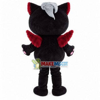 Evil Cartoon Black Cat Mascot Costume Evil Cartoon Black Cat Mascot Costume