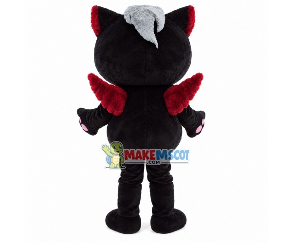 Evil Cartoon Black Cat Mascot Costume Evil Cartoon Black Cat Mascot Costume