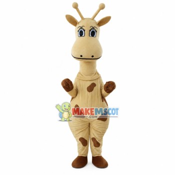Disappointed Baby Giraffe Mascot Costume Disappointed Baby Giraffe Mascot Costume