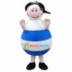 One-eyed Pirate Pig Cartoon Mascot Costume One-eyed Pirate Pig Cartoon Mascot Costume
