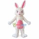 Fluffy Rabbit With Different Length Ears Mascot Costume Fluffy Rabbit With Different Length Ears Mascot Costume